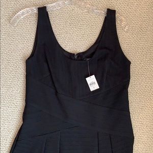 Black Ann Taylor fit and flare dress